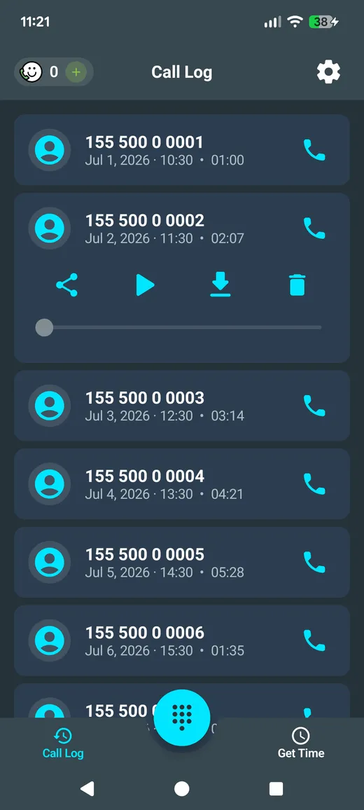 Funcalls call recordings